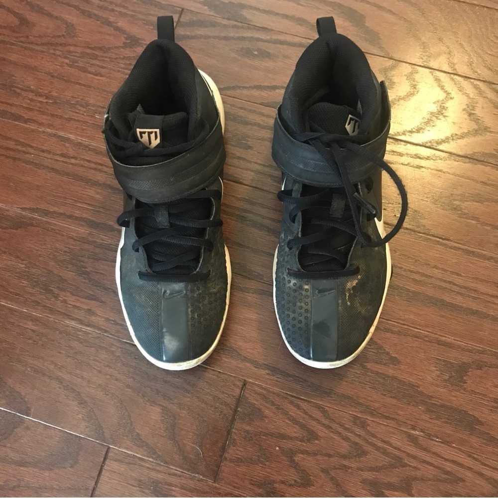 Nike Black High-Top cleats  with Velcro Strap